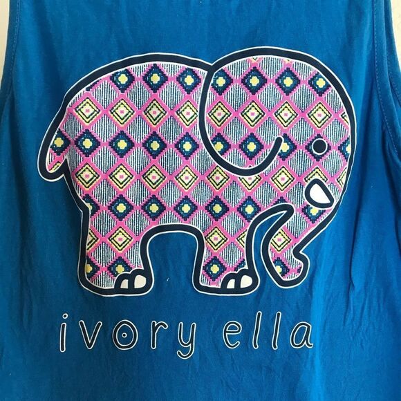 ‎Ivory Ella blue tank - Picture 4 of 5